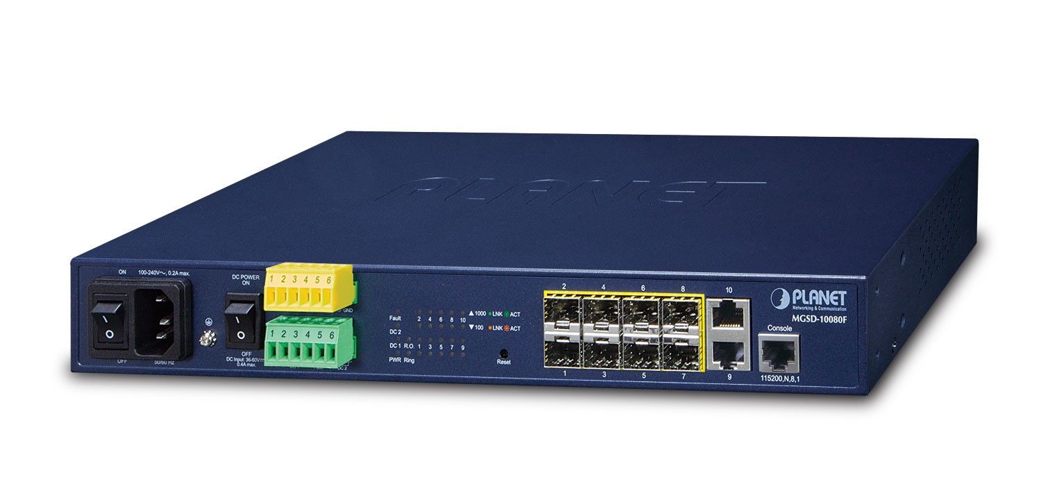 PLANET MGSD-10080F switch-uri Gestionate L2+ Gigabit Ethernet (10/100/1000) 1U Albastru_1