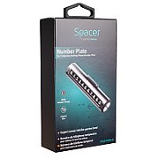 SUPORT numar de telefon parbriz Spacer, Functie ascundere numar, Negru, 