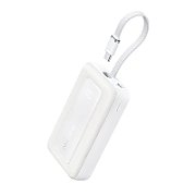 POWER BANK Anker 10.000 mAh, 30W cablu USB-C incorporat, 1 x USB-C, , , alb, 