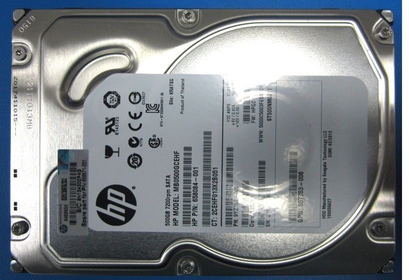 Hewlett Packard Enterprise 500GB 6G LFF 3.5