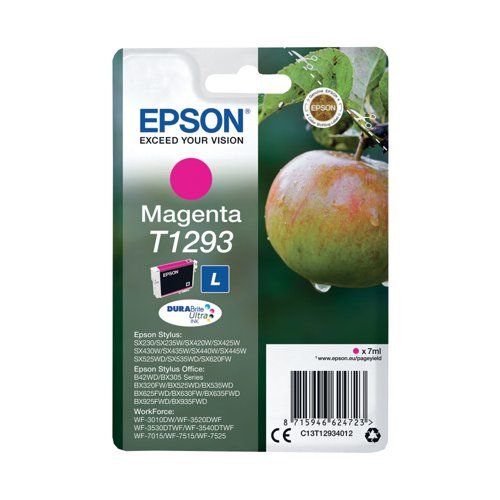 Epson Apple Singlepack Magenta T1293 DURABrite Ultra Ink_1