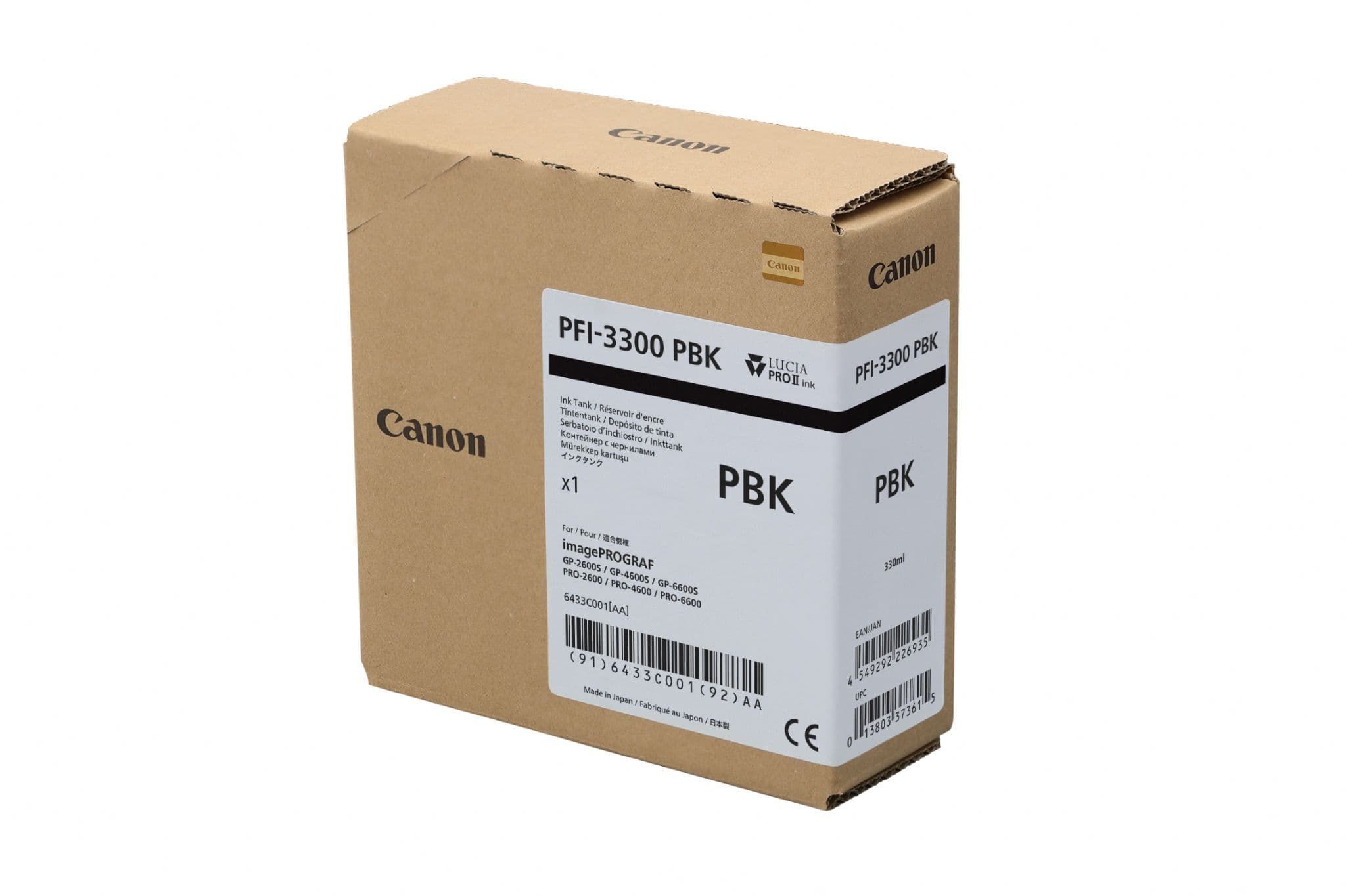 CANON PFI3300PBK INK TANK PFI 3300 PHOTO BLACK_1