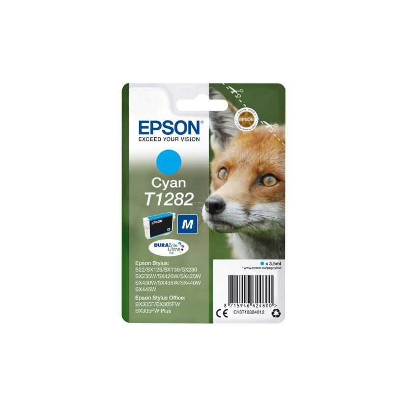 Epson Fox Singlepack Cyan T1282 DURABrite Ultra Ink_1