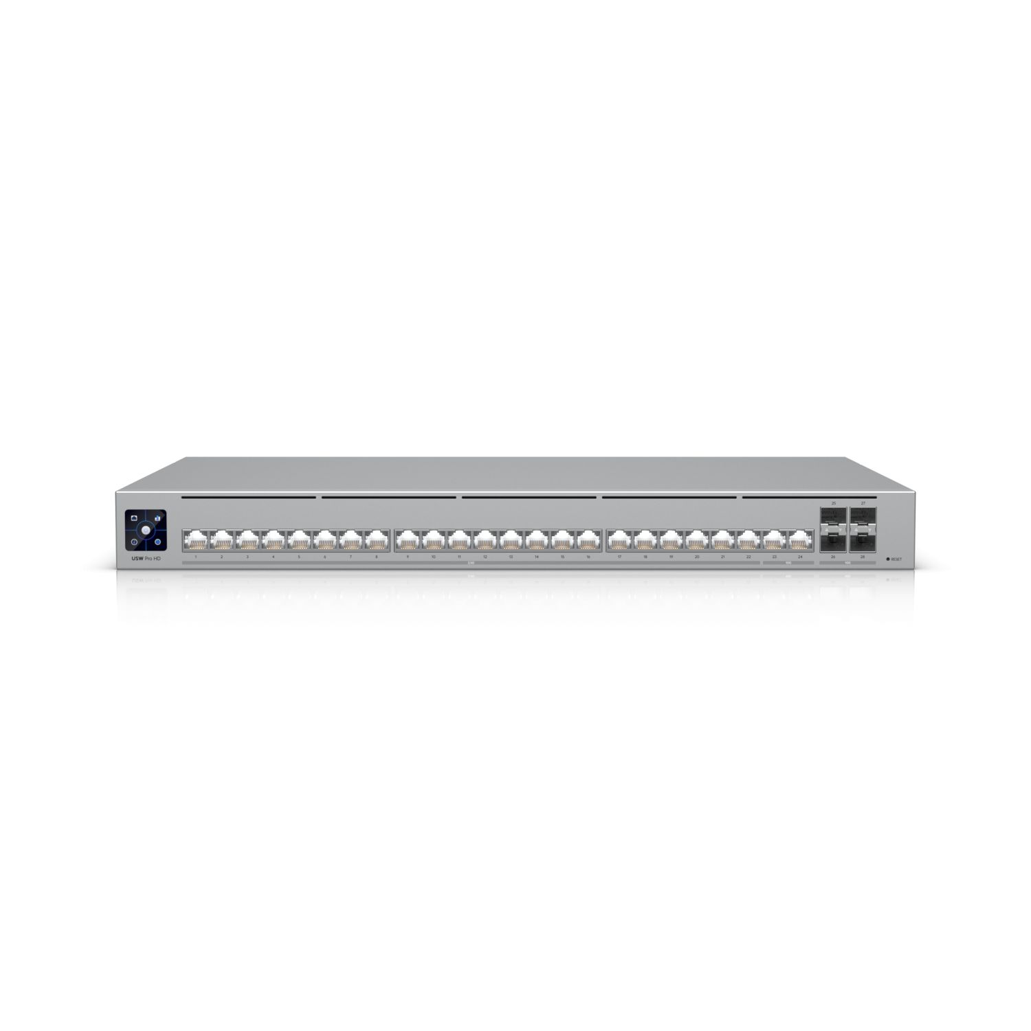 Ubiquiti Layer 3 Etherlighting USW-PRO-HD-24-POE-EU (22) 2.5 GbE, (2) 10 GbE PoE++ ports, (4) 10G SFP+ ports, DC power backup ready_1