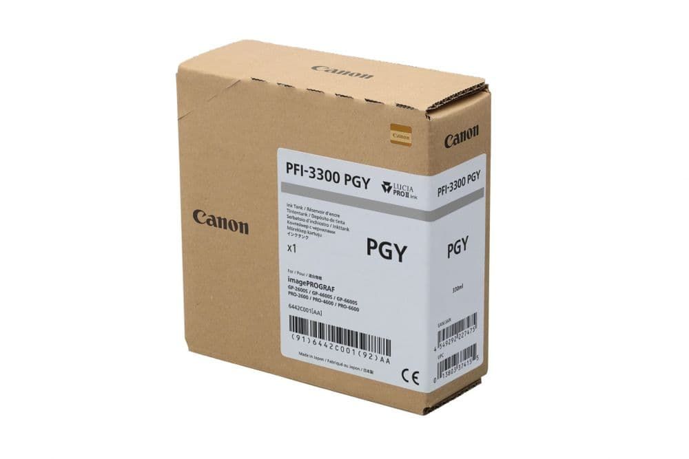 CANON PFI3300PGY INK TANK PFI 3300 PHOTO GRAY_1