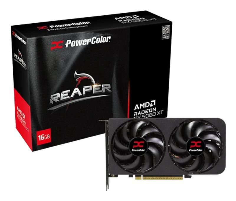 Placa Video POWERCOLOR REAPER AMD RADEON RX 9060 XT 16GB GDDR6 128 bit, PCIE 5.0, 1x HDMI 2x DP_1