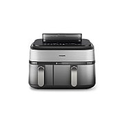 Philips Airfryer NA555 00 Dual Basket 9L 2750W silver (NA555/00)_2