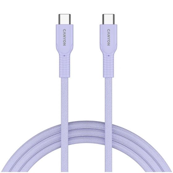 CANYON cable OnWire 60CL C-C 60W COLOR Braided 1m Purple_1