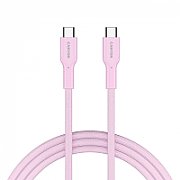 CANYON cable OnWire 60CL C-C 60W COLOR Braided 1m Pink_1