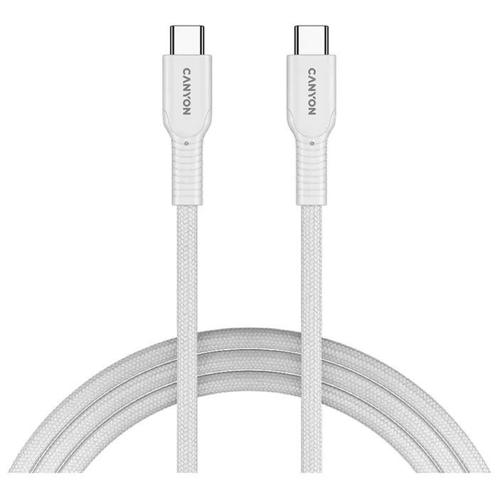 CANYON cable OnWire 60CL C-C 60W COLOR Braided 1m White_1