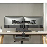 SUPORT de masa Superior, pt 2 monitoare plate, diagonala compatibila 17-32 inch, unghi reglabil sus-jos si stanga-dreapta, VESA compatibil max 100100, max 9 kg / brat 