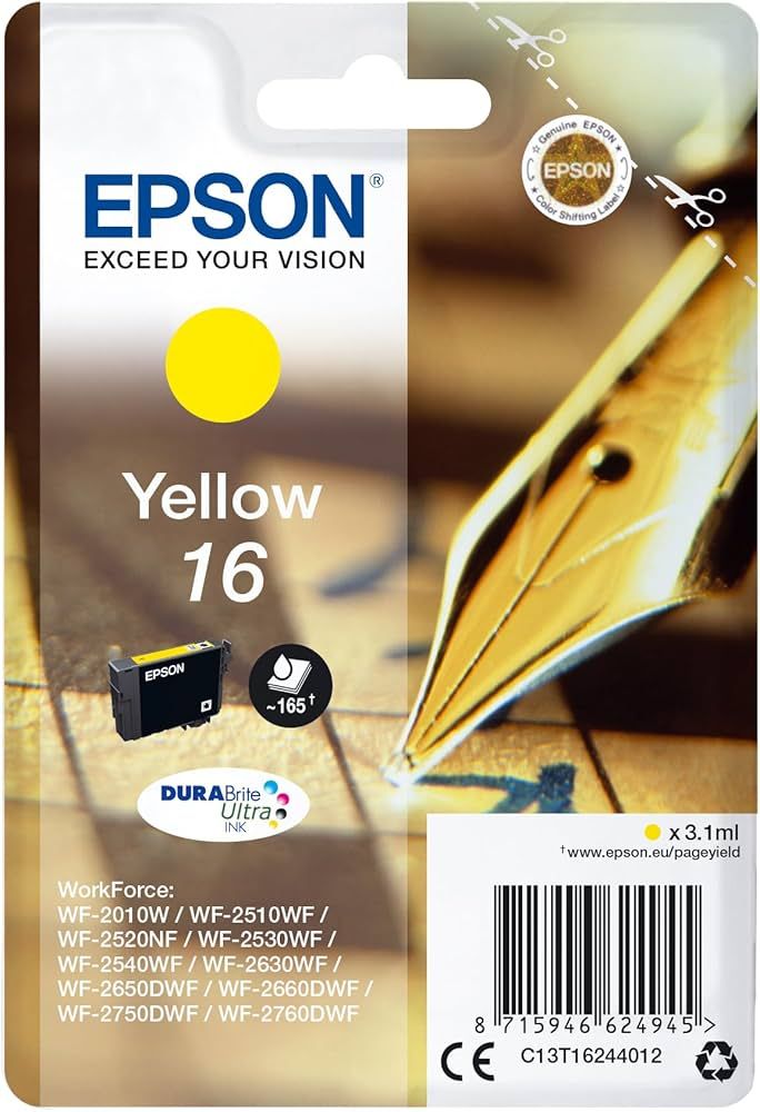 Epson Pen and crossword Singlepack Yellow 16 DURABrite Ultra Ink_1