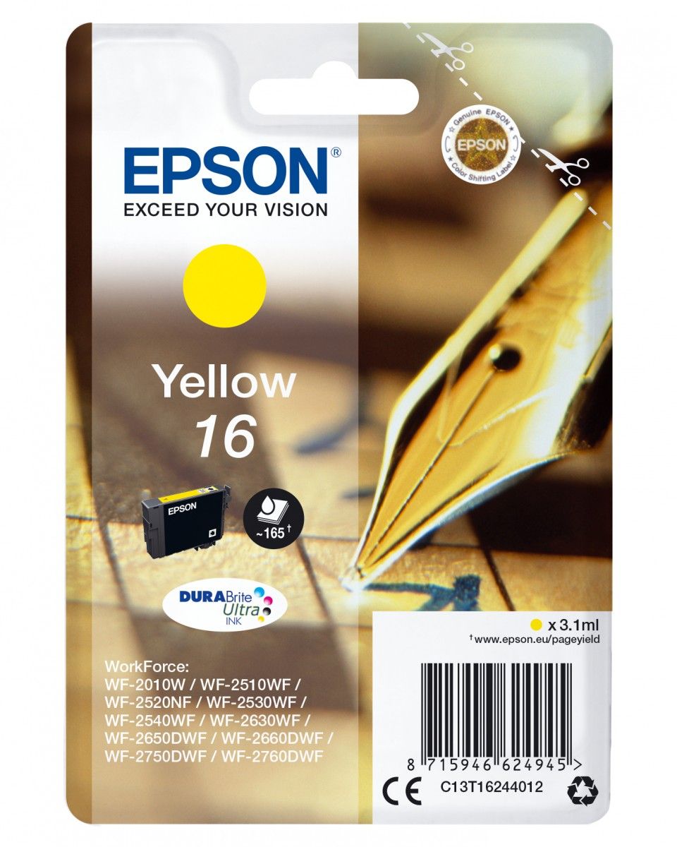 Epson Pen and crossword Singlepack Yellow 16 DURABrite Ultra Ink_2