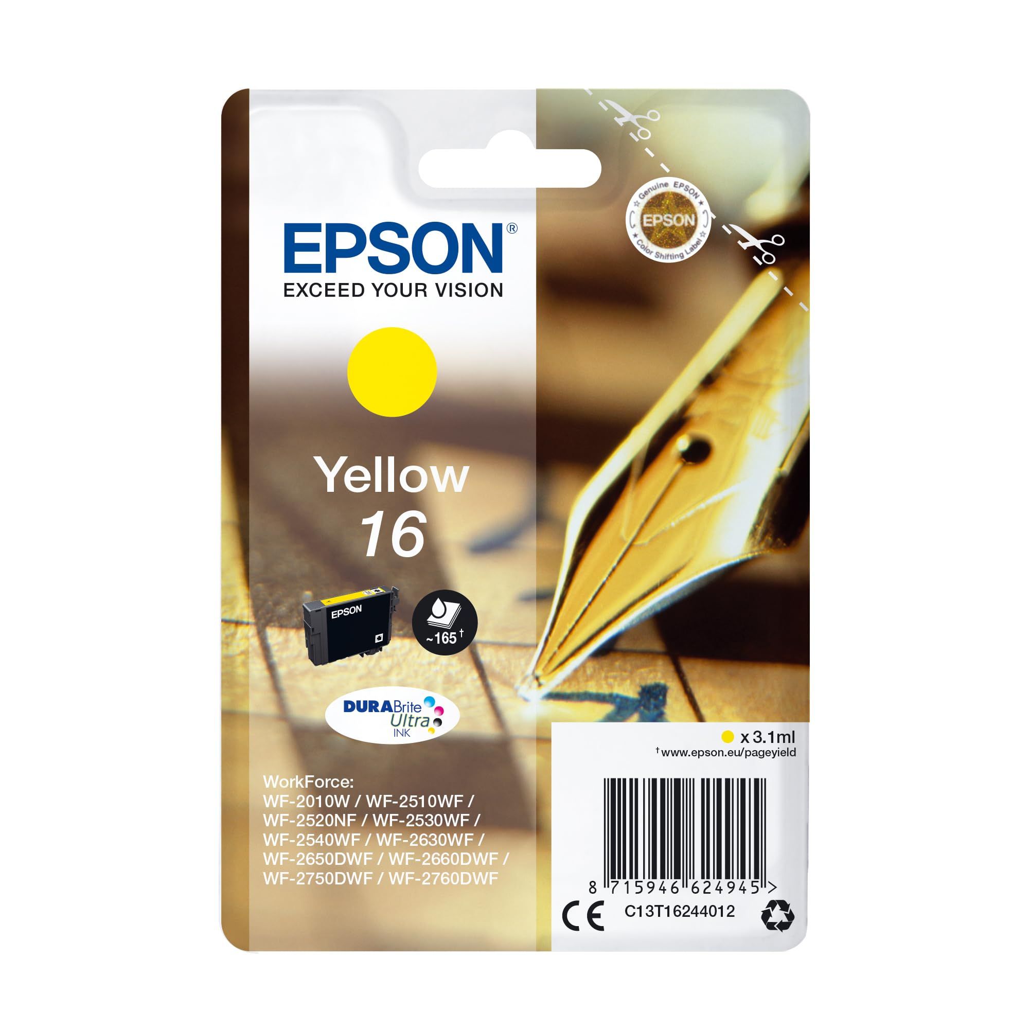 Epson Pen and crossword Singlepack Yellow 16 DURABrite Ultra Ink_5