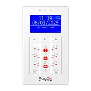 BCS PulsON LCD(BLU)/S WH Tastatură LCD albă senzorială cu ecran albastru_1