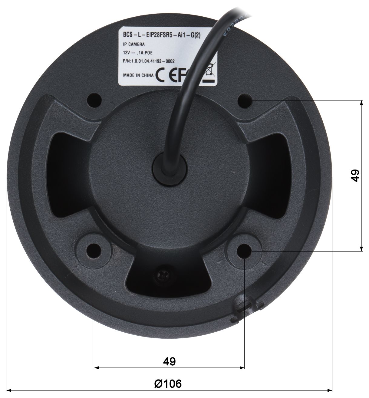 BCS BCS-L-EIP28FSR5-Ai1(2) Cameră dome IP 8MP cu microfon și tehnologie SkyLight_2