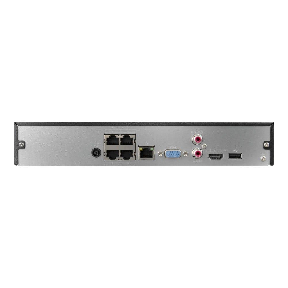 BCS BCS-L-NVR0401-4KE-4P(2L) Recorder IP 4-canoane cu switch PoE 36W și HDMI 4K_1
