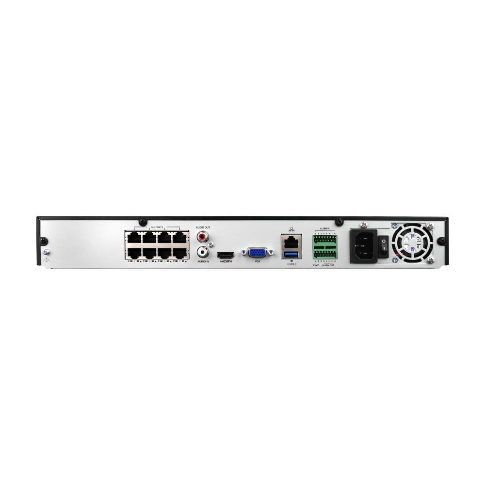 BCS BCS-P-NVR0802-A-4K-8P(5) Registrator IP cu 8 canale cu PoE, 16MP, HDMI 4K, 2 discuri_2