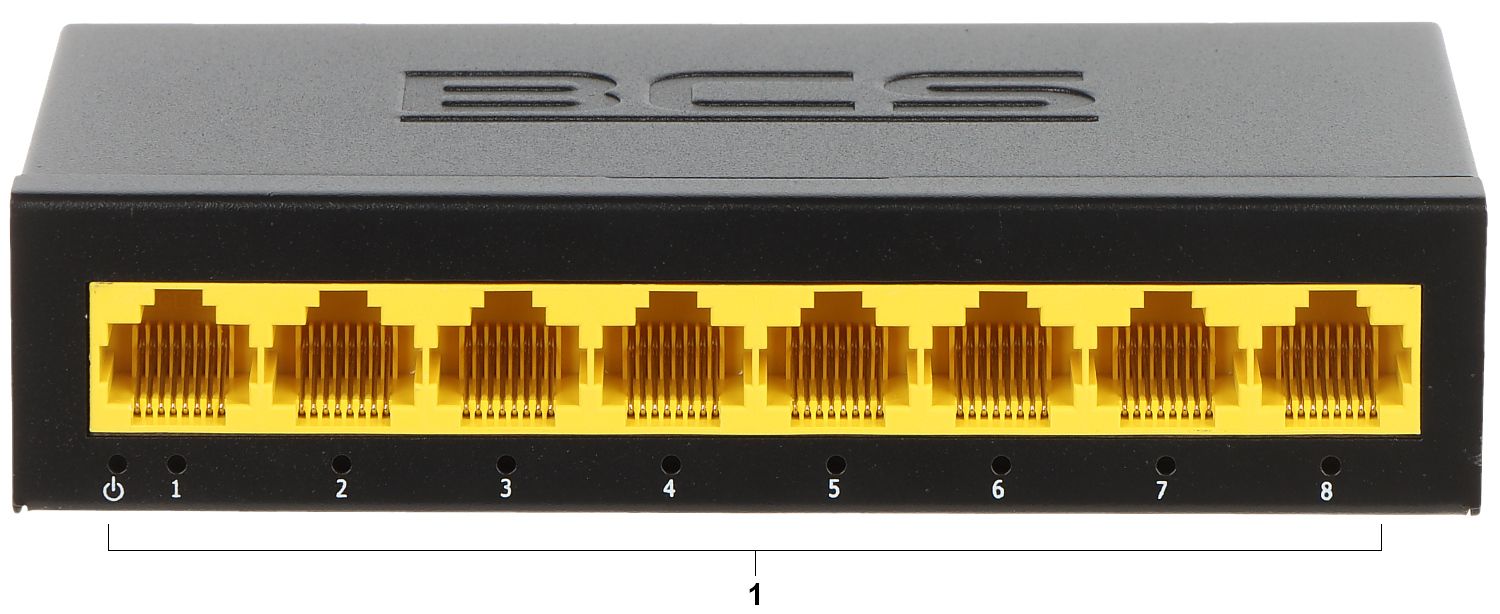 Switch Gigabit BCS BCS-B-S08G cu 8 porturi RJ45 1Gbps_2