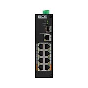 BCS BCS-L-SP0801G-1SFP(2) Switch industrial PoE 8 porturi pe șină DIN cu tehnologie exPoE 96W_1