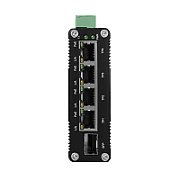 BCS BCS-ISP04G-1SFP Comutator Industrial PoE 4 Porturi 1Gbps Montare pe Șină DIN_2