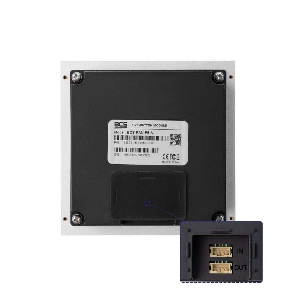 BCS BCS-PAN-P5-N Modul Dublu cu Cinci Butoane_1