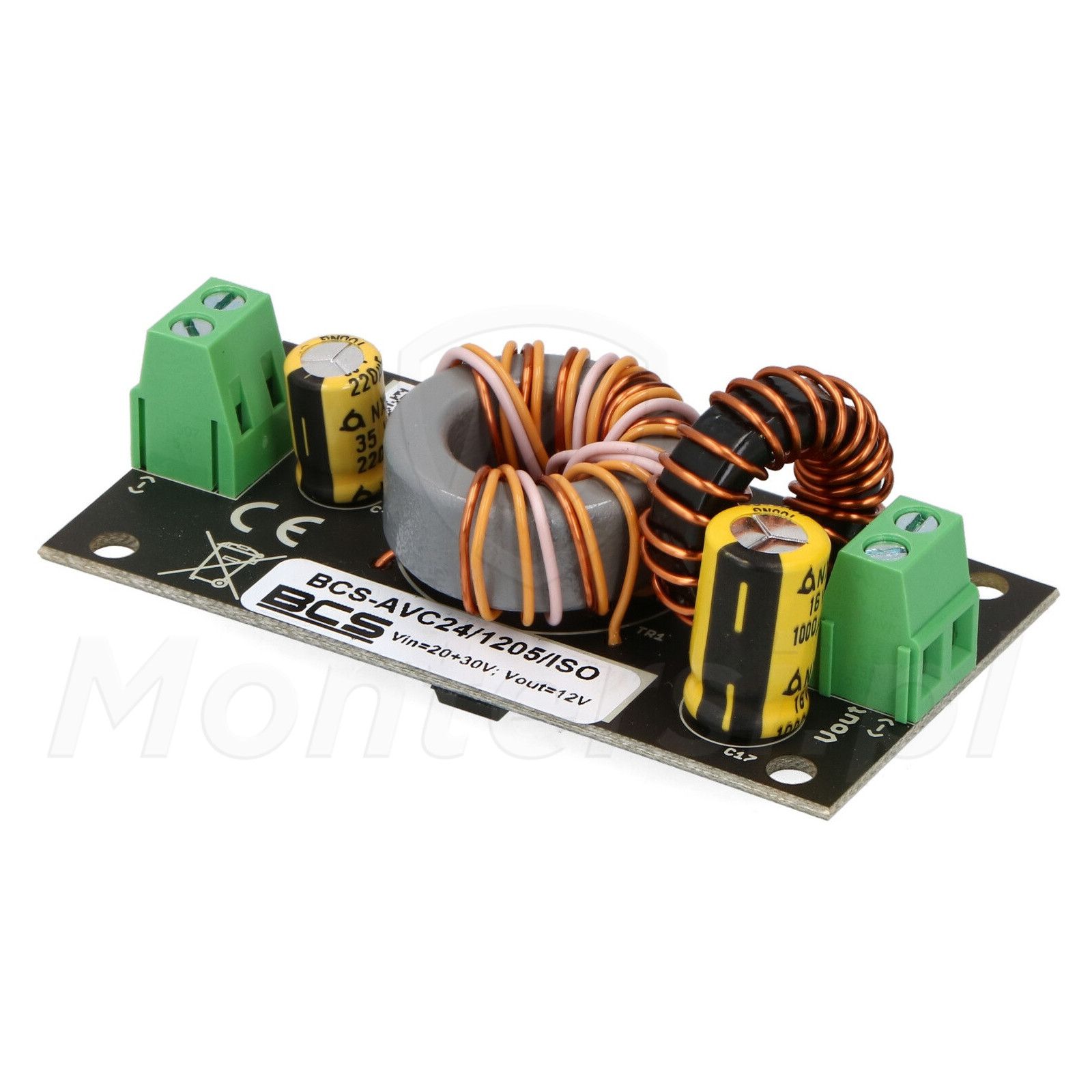 BCS BCS-AVC24/1205/ISO Convertor DC/DC Izolat 20-30V la 12V 5A 60W_1
