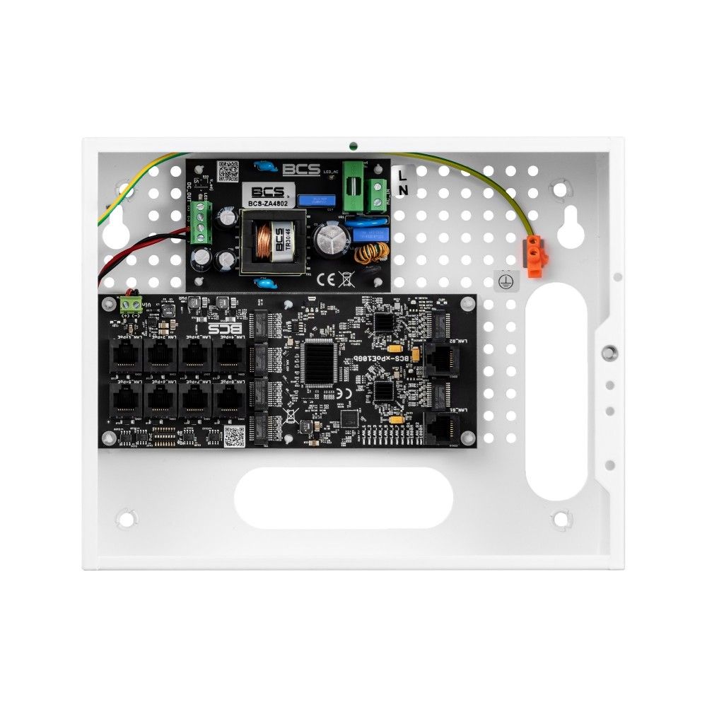 Set de alimentare PoE BCS BCS-IP8Gb/E-S pentru camere IP pentru până la 8 receptoare_1