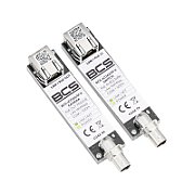 Set Transmițător-Receptor PoE BCS BCS-XCOAX/IP-III cu Convertor Ethernet 10/100Mbps_1