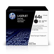 HP (CC364XD) No 64XD HP64XD HP 64XD Dual Pack Black Schwarz Cartridge (CC364XD)_1