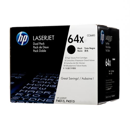 HP (CC364XD) No 64XD HP64XD HP 64XD Dual Pack Black Schwarz Cartridge (CC364XD)_5