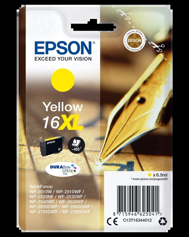 Epson Pen and crossword Singlepack Yellow 16XL DURABrite Ultra Ink_1