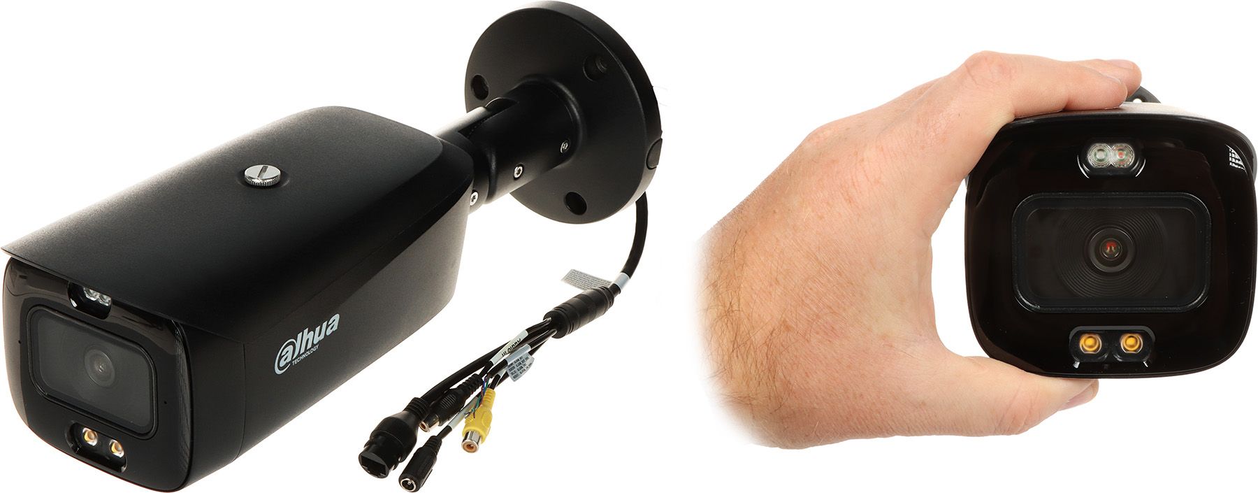 Dahua IPC-HFW3849T1-AS-PV-0280B-S5-BLACK Cameră de rețea cu obiectiv fix WizSense, 8MP, cu iluminare duală inteligentă, deterrent activ_1