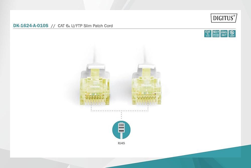 Digitus DK-1624-A-100S cabluri de rețea Gri 10 m Cat6a U/FTP (STP)_2