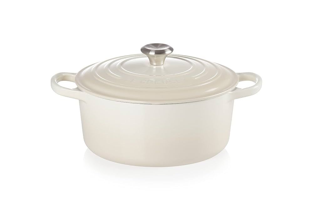 Le Creuset Signature Roaster round 22cm Meringue creme (21177227164430)_1