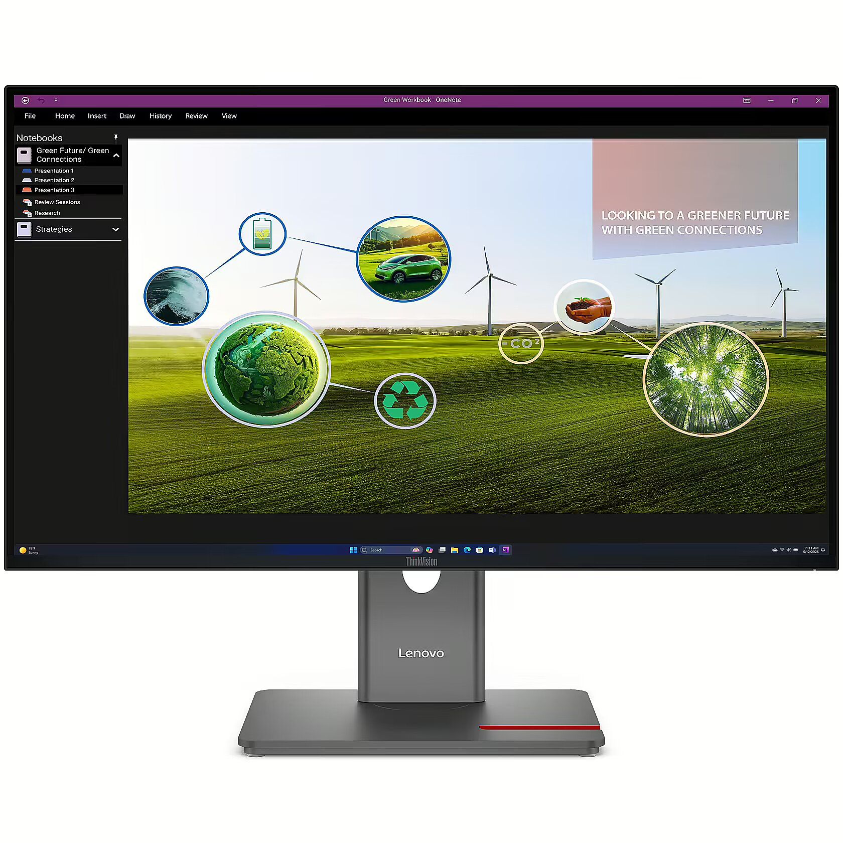 LENOVO ThinkVision P27Q-40 68,58cm 27inch 2560x1440 IPS 120Hz Daisy Chain KVM/eKVM USB-C TopSeller_3