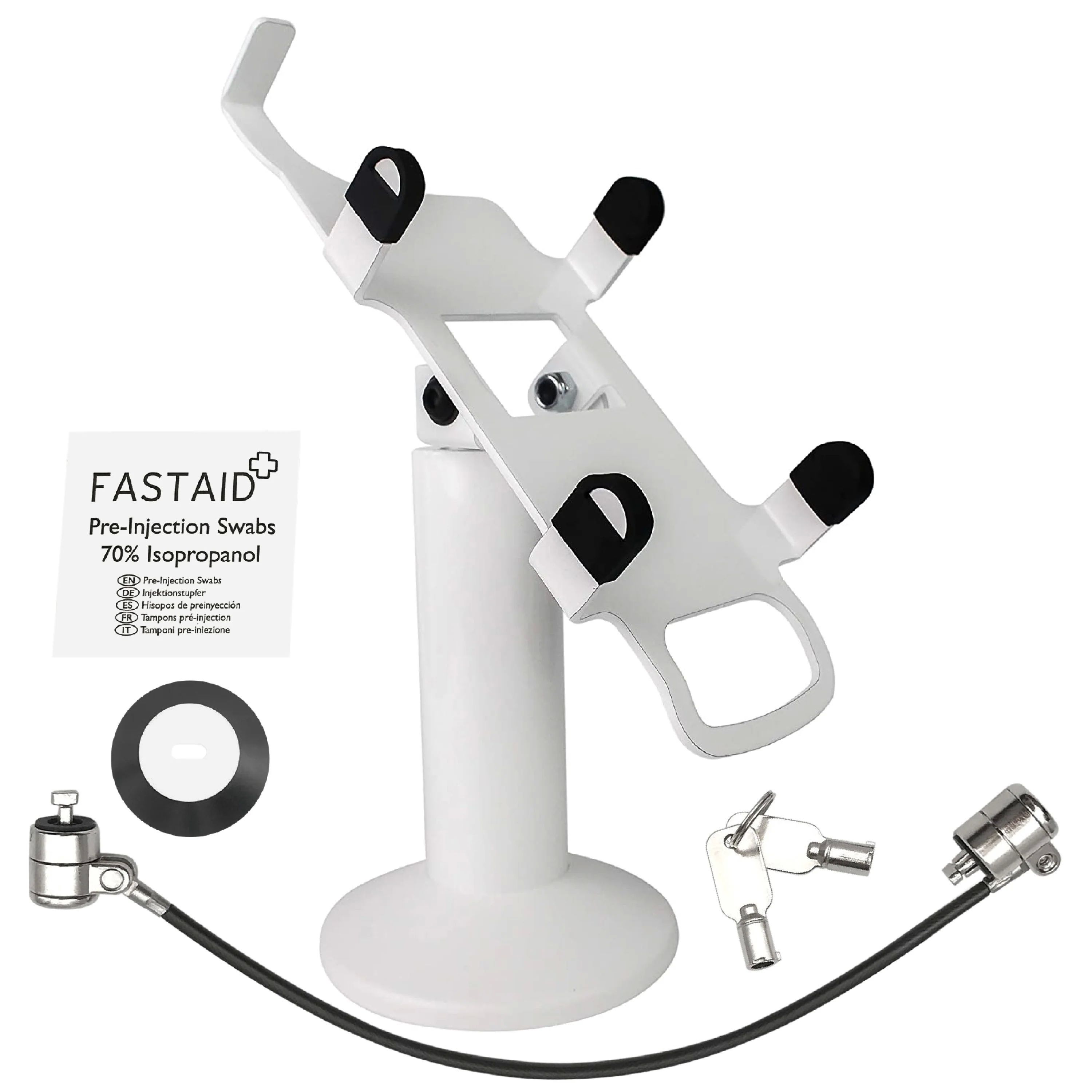 Ergonomic Solutions SpacePole Stack with MultiGrip plate for PAX Q30 (with handle)_3