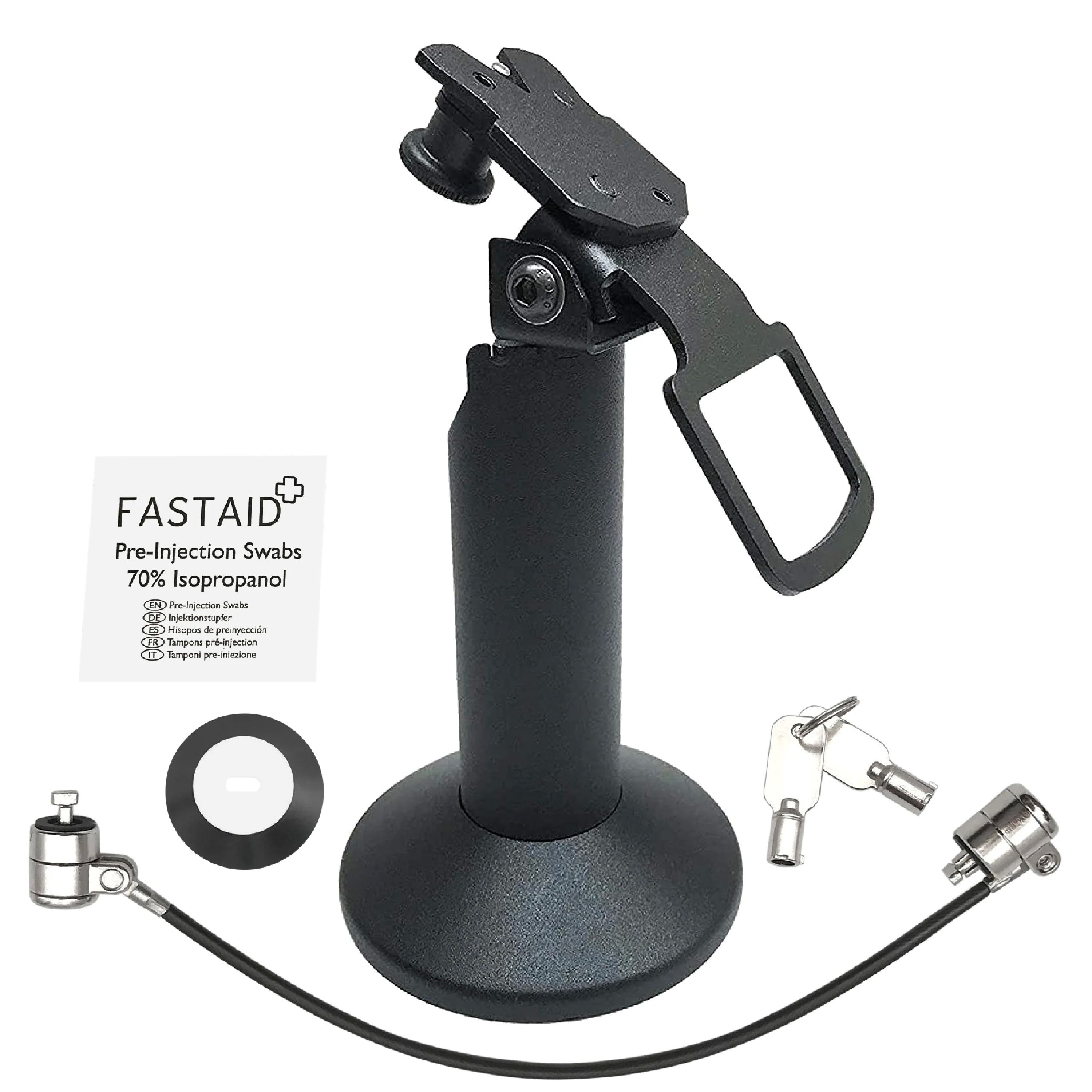 Ergonomic Solutions SpacePole Stack with MultiGrip plate for PAX Q30 (with handle)_4