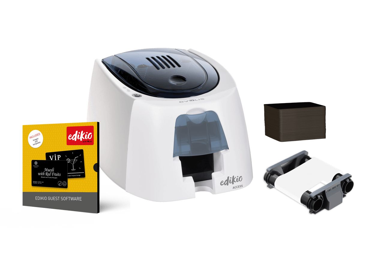 Evolis Edikio Access - Guest Solution, single sided, 12 dots/mm (300 dpi), USB, kit (USB)_2