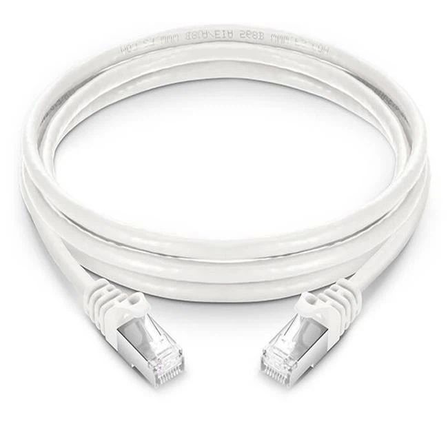 Patch cable, shielded, clear white_4