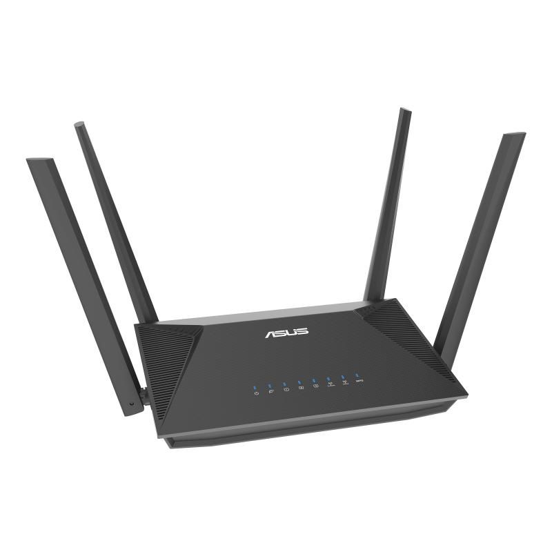 ASUS ROUTER AX1800 DUAL-BAND  WI-FI 6 RT-AX52 PRO, Standarde wireless: IEEE 802.11a, IEEE 802.11b, IEEE 802.11g, WiFi 4 (802.11n), WiFi 5 (802.11ac), WiFi 6 (802.11ax), IPv4, IPv6, AX1800: 5 GHZ 1201 Mbps+ 2.4GHZ 574 Mbps, 4 x antene externe, Procesor: 1.3GHz dual-core, Memorie: 128 MB Flash, 256 MB_4