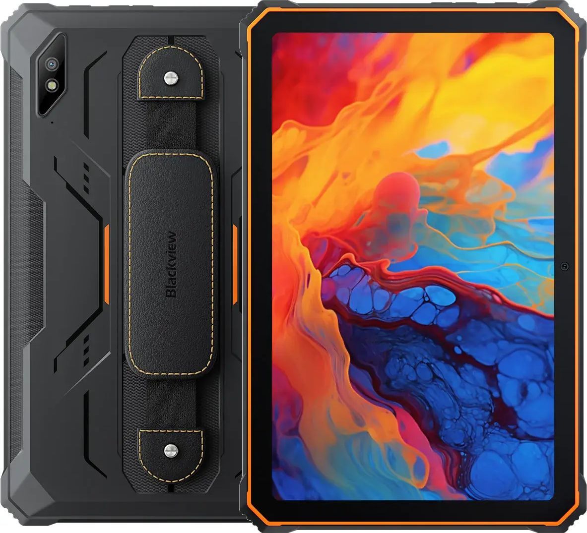 Blackview Active 8 Pro Tab LTE 10.36-inch HD+IPS 1200x2000 60Hz Corning 5th 8GB/256GB, MT6789 Octa-core 2.2GHz 16MP Front/48MP Back Camera Battery 22000mAh NO charging USB Type-C NFC PC Mode Android 14 SD card slot MIL-STD-810H Orange_1