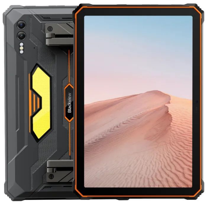 Blackview Active 10 Pro Rugged Tab 12GB/512GB, 10.95-inch FHD+1920x1200 IPS 90Hz Corning Glass 3, MT6878 Octa-core, 50MP Front/108MP-20MP Rear Camera infared nught vision, 30000mAh, 55W FC, Android 14, NFC, Fingerprint, MIL-STD-810H, Orange_1