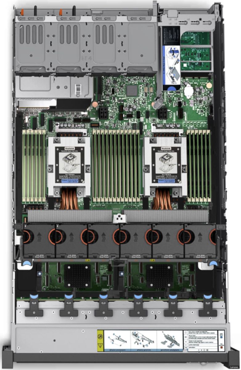 Lenovo ThinkSystem SR665 V3 AMD EPYC 9274F (24C 4.05GHz 256MB Cache/320W) 32GB (1x32GB 4800MHz 1Rx4 DDR5 RDIMM) No Backplane No RAID 1x1800W Titanium 5 Performa_3