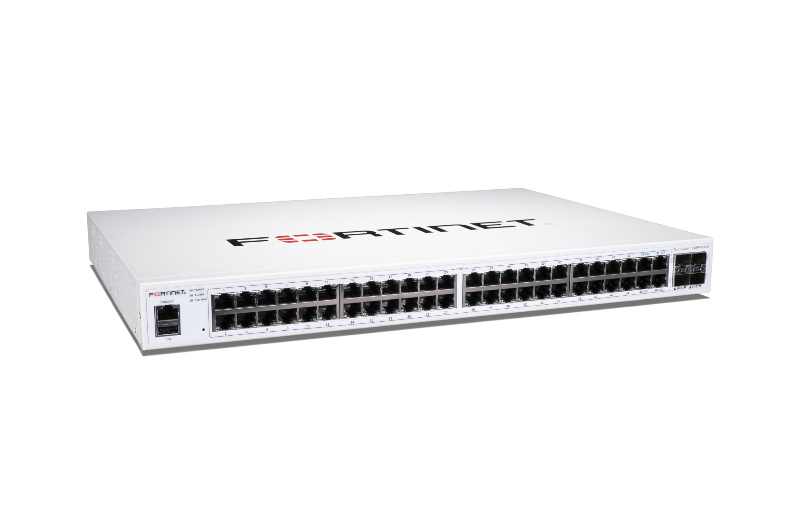 Fortinet FS-148F-POE switch-uri L2 Gigabit Ethernet (10/100/1000) Power over Ethernet (PoE) Suport 1U Alb_4