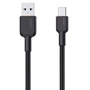 Cablu alimentare si date Aukey, USB Type-A (T) la USB Type-C (T), 1.8m, 480 Mbps, 60W, nylon, negru, 