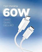 Cablu alimentare si date Aukey, USB Type-C (T) la USB Type-C (T), 1.8m, 480 Mbps, 100W, braided, negru, 