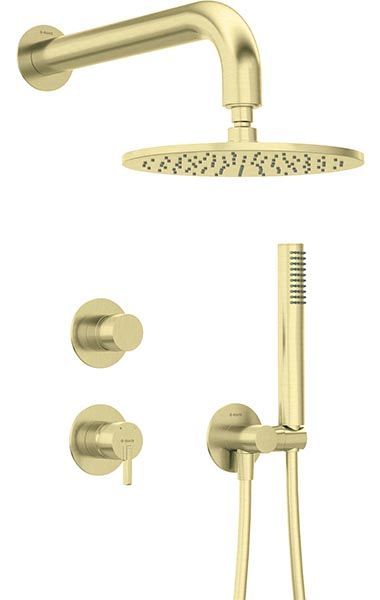 Concealed shower set with overhead shower_1