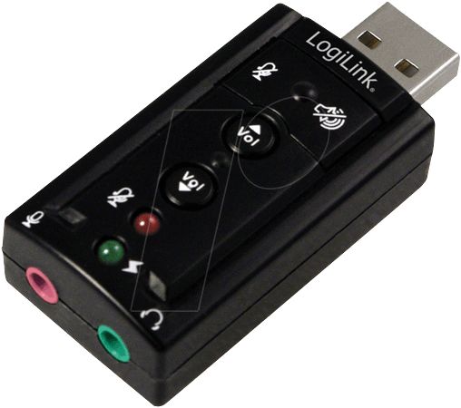 PLACA de SUNET Logilink, extern, 7.1, interfata USB 2.0, conectori 3.5 mm jack, 