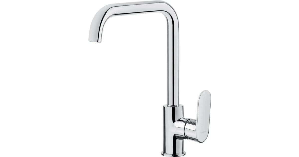 Kitchen faucet with rectangular spout_1